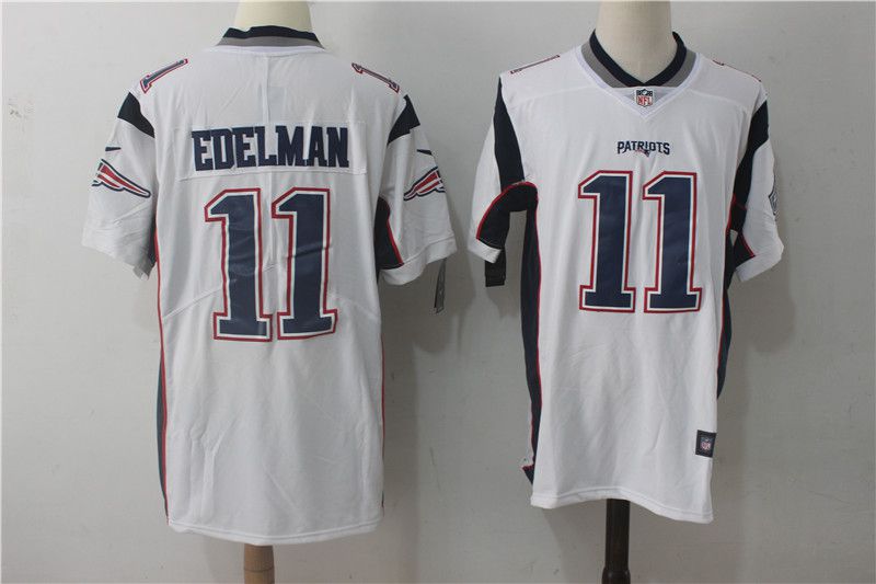 Men New England Patriots #11 Edelman White Nike Vapor Untouchable Limited NFL Jerseys